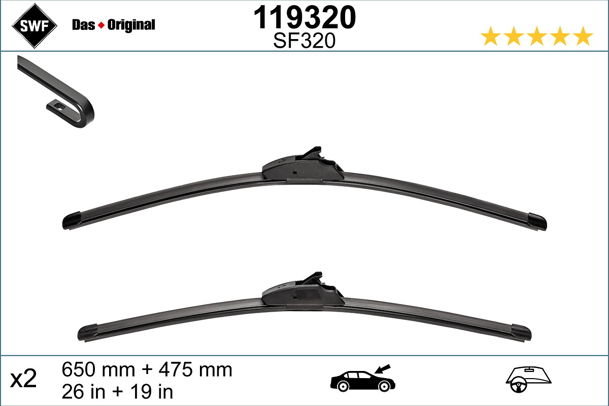 Wiper Blade - 119320 SWF